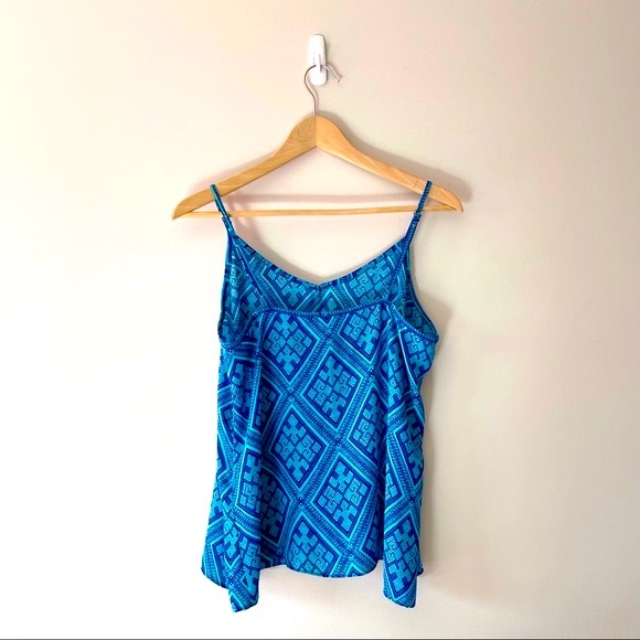 Forever 21 | blue geo printed cami, M - Picture 2 of 4